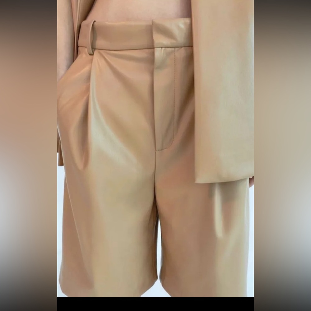 ZARA NWT FAUX LEATHER
LONG SHORT